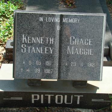 PITOUT Kenneth Stanley 1911-1987 &amp; Grace Maggie 1912-