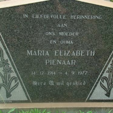 PIENAAR Maria Elizabeth 1914-1977