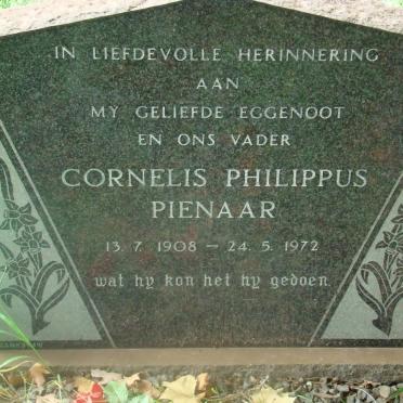 PIENAAR Cornelis Philippus 1908-1972