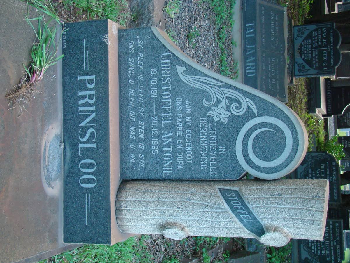 PRINSLOO Christoffel Antonie 1911-1965