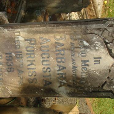 PURKISS Barbara Augusta -1939