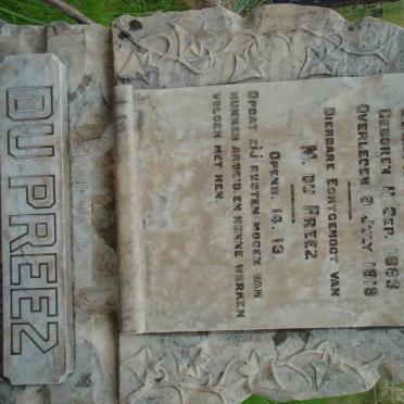 PREEZ Joseph L., du 1863-1919