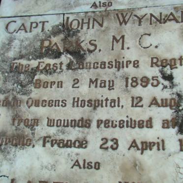 PARKS John Wynand 1895-1919