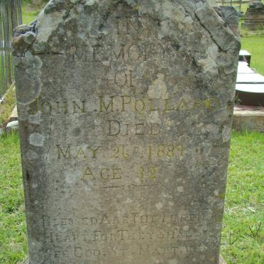 POLLARD John M. -1889