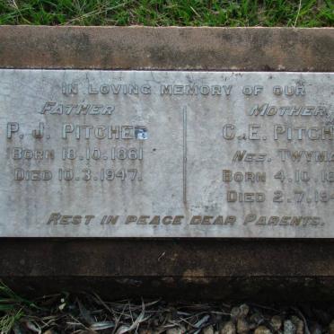 PITCHER P.J. 1861-1947 &amp; C.E. TWYMAN 1867-1940