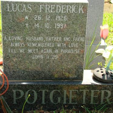 POTGIETER Lucas Frederick 1926-1997
