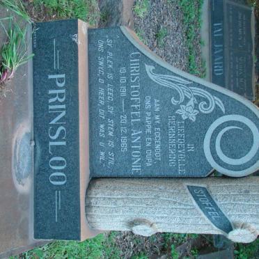 PRINSLOO Christoffel Antonie 1911-1965