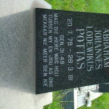 POTTAS Wikus Abraham Johannes Lodewikus 1979-1981