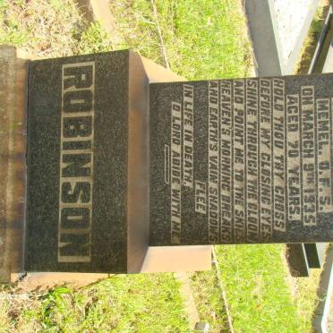 ROBINSON Margaret Lucy -1935