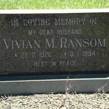 RANSOM Vivian M. 1926-1984