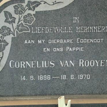 ROOYEN Cornelius, van 1896-1970