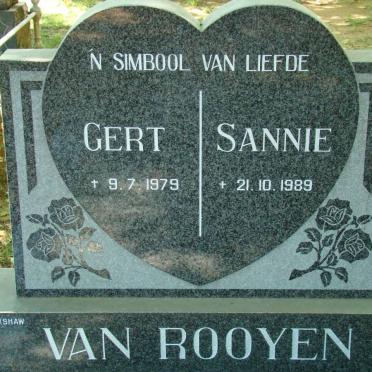 ROOYEN Gert, van -1979 &amp; Sannie -1989