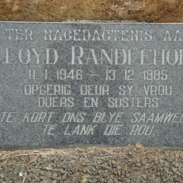 RANDLEHOFF Lloyd 1946-1985