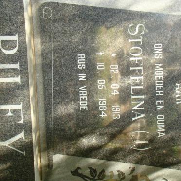 RILEY Stoffelina J. 1913-1984