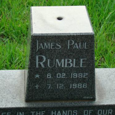 RUMBLE James Paul 1982-1986