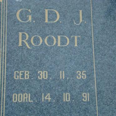 ROODT G.D.J. 1935-1991