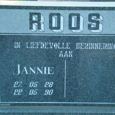 ROOS Jannie 1928-1990