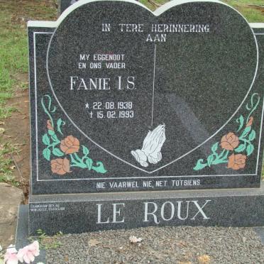 ROUX Fanie I. S., le 1938-1993