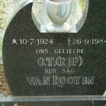ROOYEN C.T., van 1924-1984