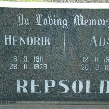 REPSOLD Hendrik 1911-1979 &amp; Ada 1922-1989