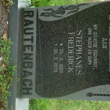 RAUBENHEIMER Stephanus Frederick 1923-1979