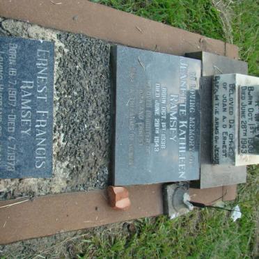 RAMSEY Ernest Francis 1907-1973 :: RAMSEY Jeanette Kathleen 1938-1943 