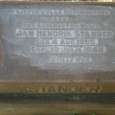 STANDER Jan Hendrik 1865-1948