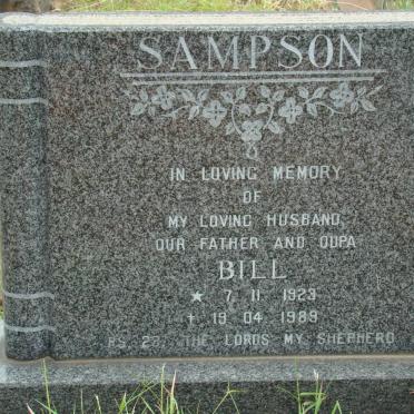 SAMPSON Bill 1923-1989