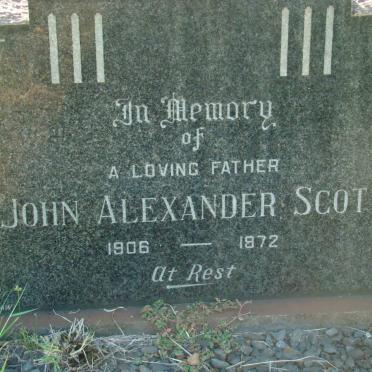 SCOTT John Alexander 1906-1972