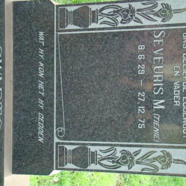 SWARTS Seveuris M. 1929-1975