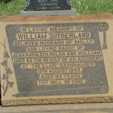 SUTHERLAND William -1949