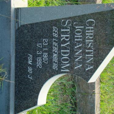 STRYDOM Christina Johanna nee LIEBENBERG 1907-1992