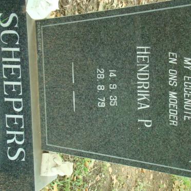 SCHEEPERS Hendrika P. 1935-1979