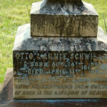 SCHWIKKARD Otto 1889-1893 :: SCHWIKKARD Annie 1889-1893