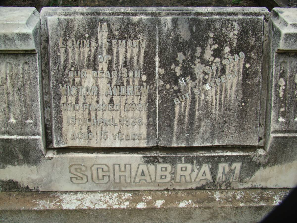 SCHABRAM Victor Andrew -1938