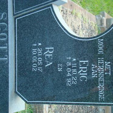 SCOTT Eric 1922-1992 &amp; Rea 1917-2002