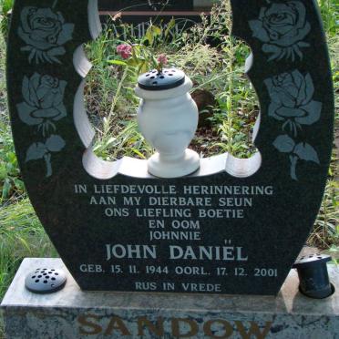 SANDOW John Daniël 1944-2001