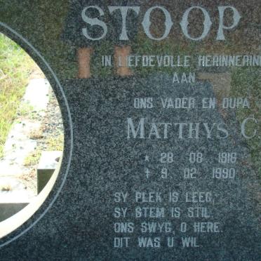 STOOP Matthys C. 1916-1990
