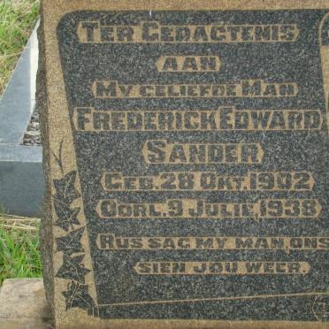 STANDER Frederick Edward 1902-1938