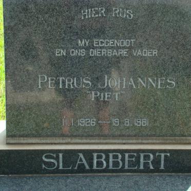 SLABBERT Petrus Johannes 1926-1981