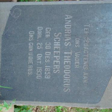 SCHEEPERS Andrias Theodorus 1858-1930