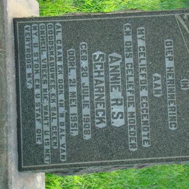 SCHARNECK Annie R.S. 1908-1951