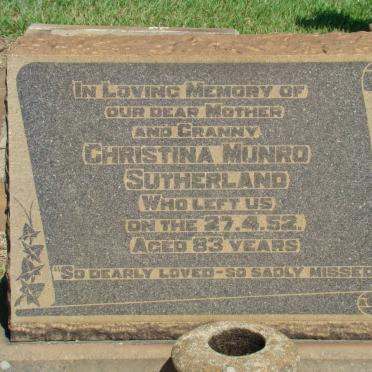 SUTHERLAND Christina Munro -1952