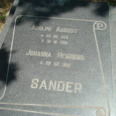 SANDER Adolph August 1929- &amp; Johanna Hendrina 1932-