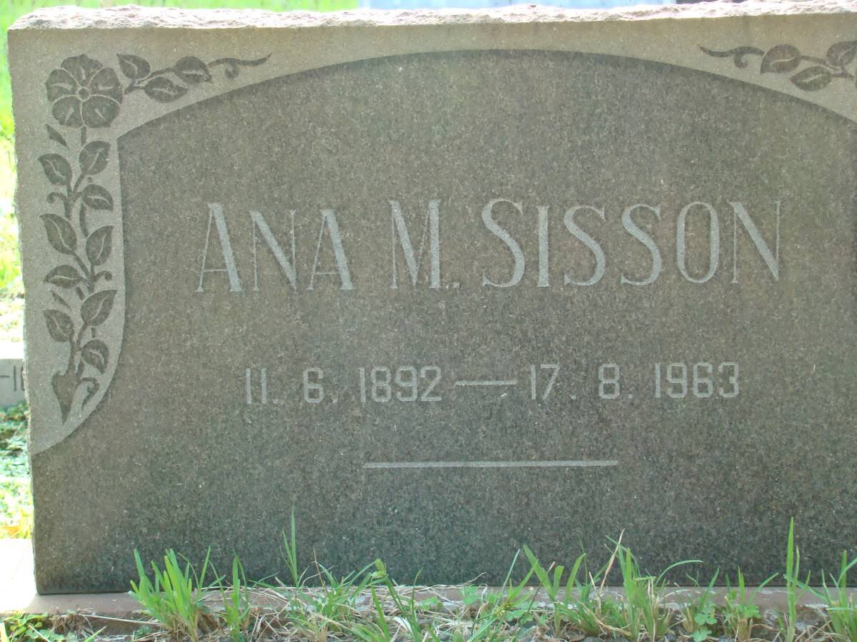 SISSON Ana M. 1892-1963