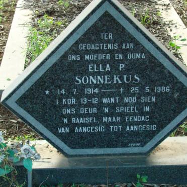 SONNEKUS Ella P. 1914-1986