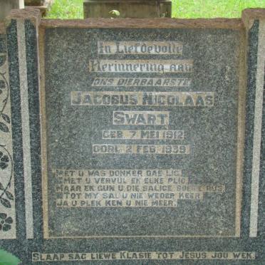 SWART Jacobus Nicolaas 1912-1939