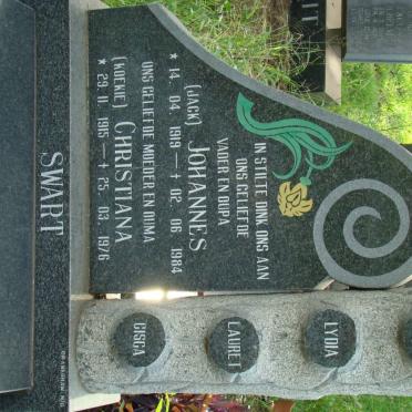 SWART Johannes 1919-1984 &amp; Christiana 1915-1976