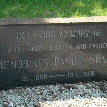 SWART Hendrikus Daniel 1886-1959