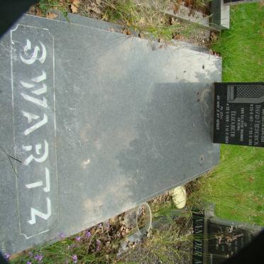 SWART David Frederick 1917-1985 &amp; Elizabeth 1928-1994